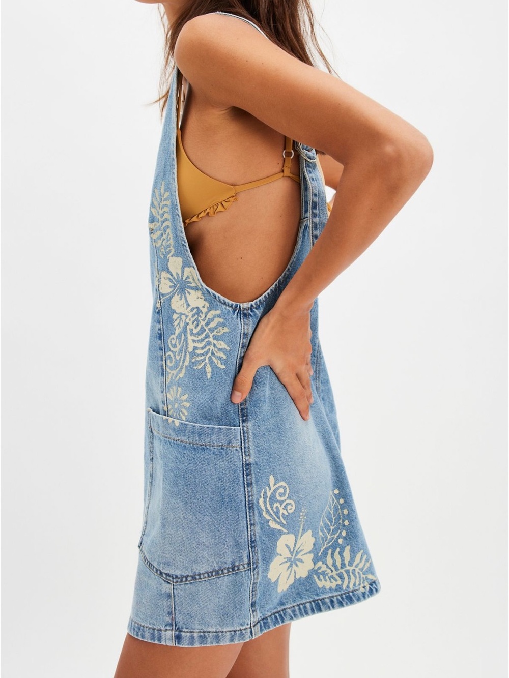 NWT Free People x Tricia Fix Flower High Roller Skirtall Follow Your Heart L